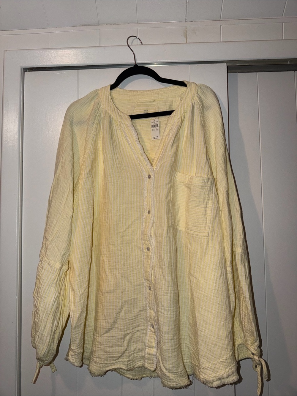 Aerie Daybreak Gauze Coverup Shirt